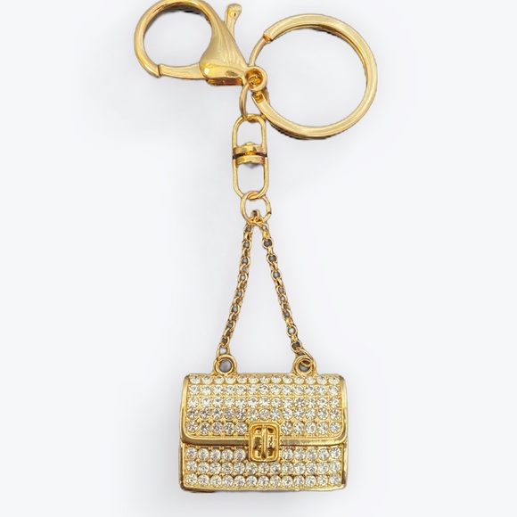 Accessories - Dani Rhinestone Purse Charm/Keychain
